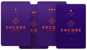 Encore Reward Cards - 4 cards, different tiers